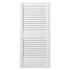 Ply Gem 15 In. X 25 In. Open Louvered Polypropylene Shutters Pair In ...