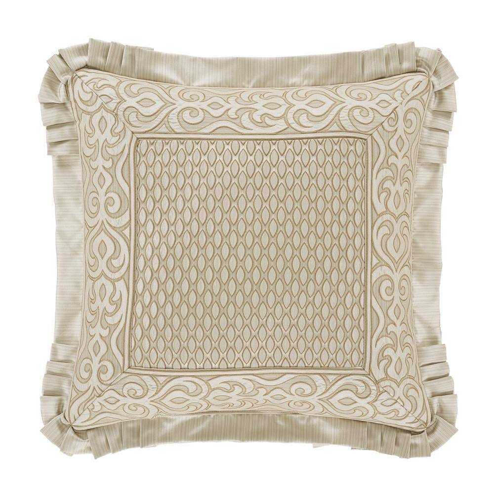 Lagos Polyester 20 in. Square Embellished Decorative Throw Pillow 20 x 20 i