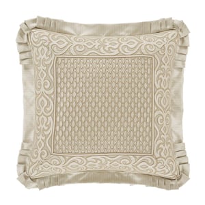 Lagos Polyester 20 in. Square Embellished Decorative Throw Pillow 20 x 20 in.