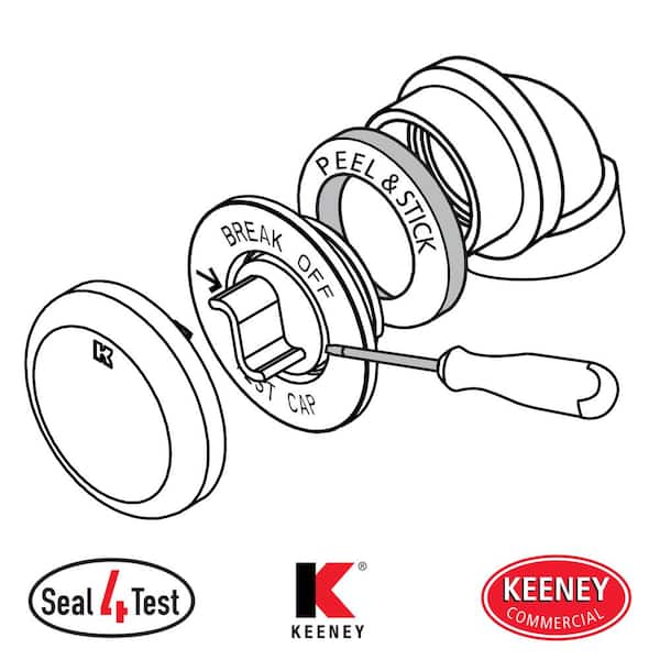Keeney K826-66pc Foot Lok Stop Bathtub Drain Trim Kit Polished Chrome
