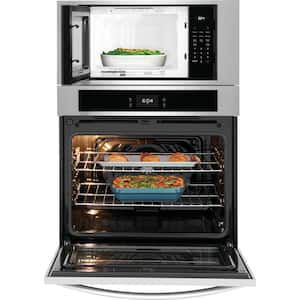 30 in. Electric Wall Oven with Built-In Microwave with Fan Convection in Stainless Steel