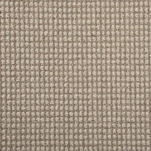 Shenadoah Stripe - Desert/Bark - Brown 12 ft. 24 oz. Wool Loop Installed Carpet