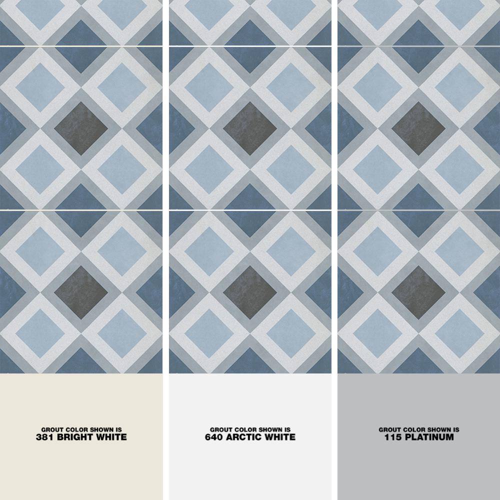 Design Blue and Gray Matte Porcelain Wall & Floor Tile