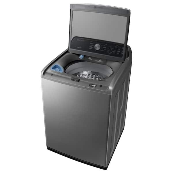 Samsung 4 5 Cu Ft Top Load Washer With Impeller And Active Water Jet In Platinum Wa45t3400ap The Home Depot