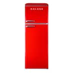 Galanz 24 in. 12 cu. ft. Retro Top Freezer Refrigerator, Hot Rod