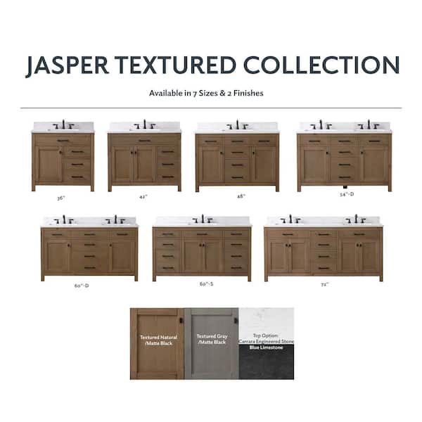 SUDIO Jasper 36 in. W x 22 in. D Bath Vanity in Textured