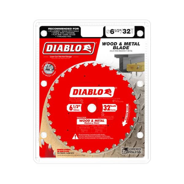6-1/2 in. x 32-Teeth Wood and Metal Saw Blade 6-1/2 in. x 32-Teeth Wood and Metal Saw Blade