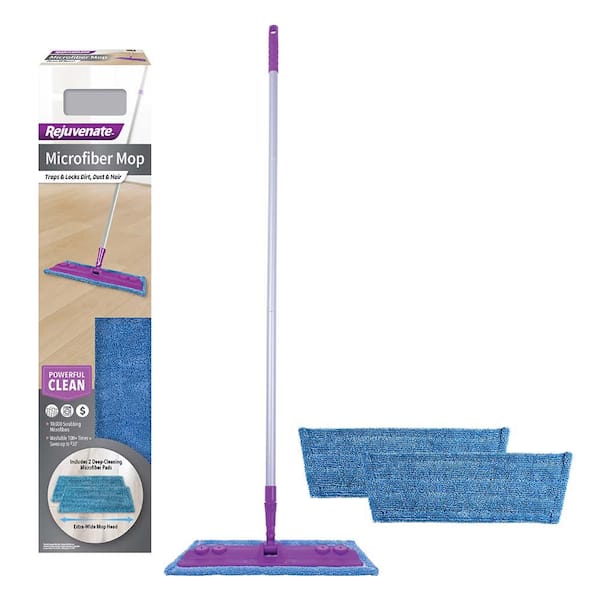 Rejuvenate 15 in. Microfiber Flat Mop Kit HG-R00339 - The Home Depot