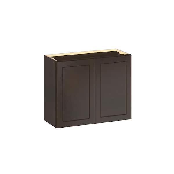Emerson Cocoa Wall Bridge 2-Door Ready to Assemble Kitchen Cabinet (30 in. W x 24 in. H x 12 in. D)
