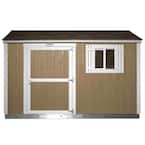 Installed The Tahoe Series Tall Ranch 8 ft. x 12 ft. x 8 ft. 6 in. Painted Wood Storage Building Shed and Sidewall Door