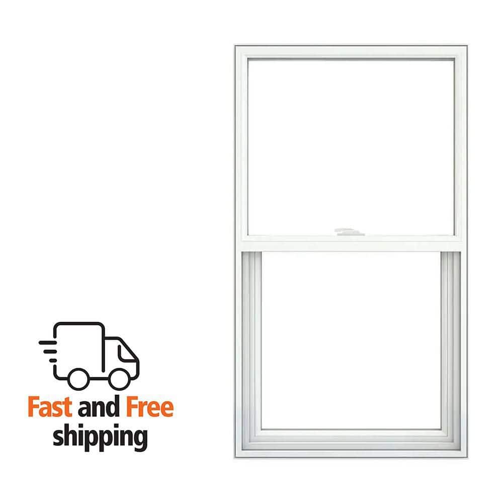 JELD-WEN V-2500 28.25 in. x 66 in. White Vinyl Pocket Frame Single