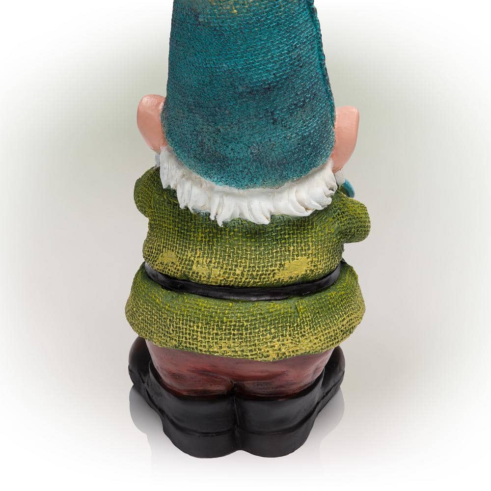 15" Multicolor Polyresin Garden Gnome with Watering Can