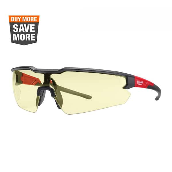 Milwaukee Yellow Safety Glasses Anti-Scratch Lenses