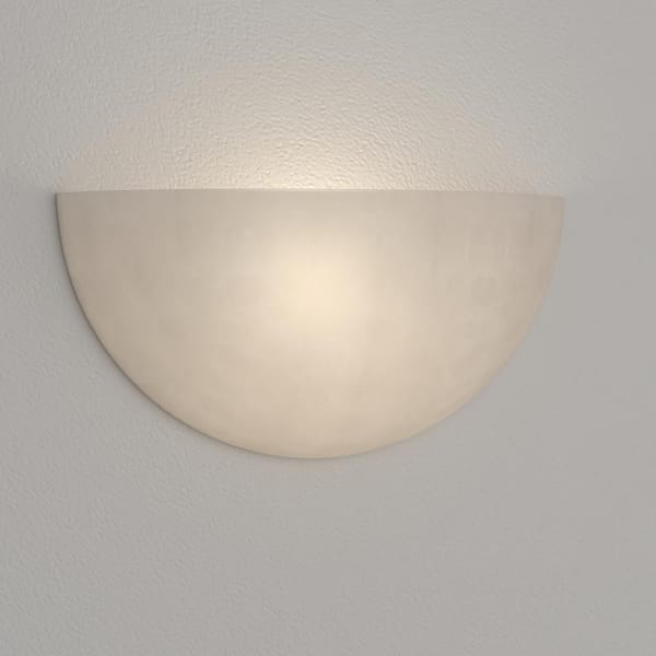 Millennium Lighting White Alabaster Sleek and Unique Wall Sconce 