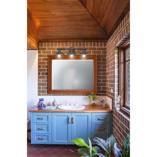 Iron Hill 3-Light Oil Rubbed Bronze Wall Mount Bath Light Lighting