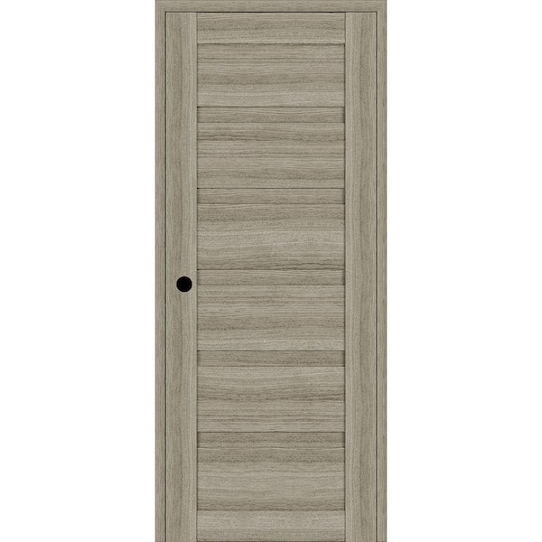 Belldinni Louver DIY-FRIENDLY 36 in. x 79,375 in. Right-Hand Shambor Wood Composite Single Swing Interior Door