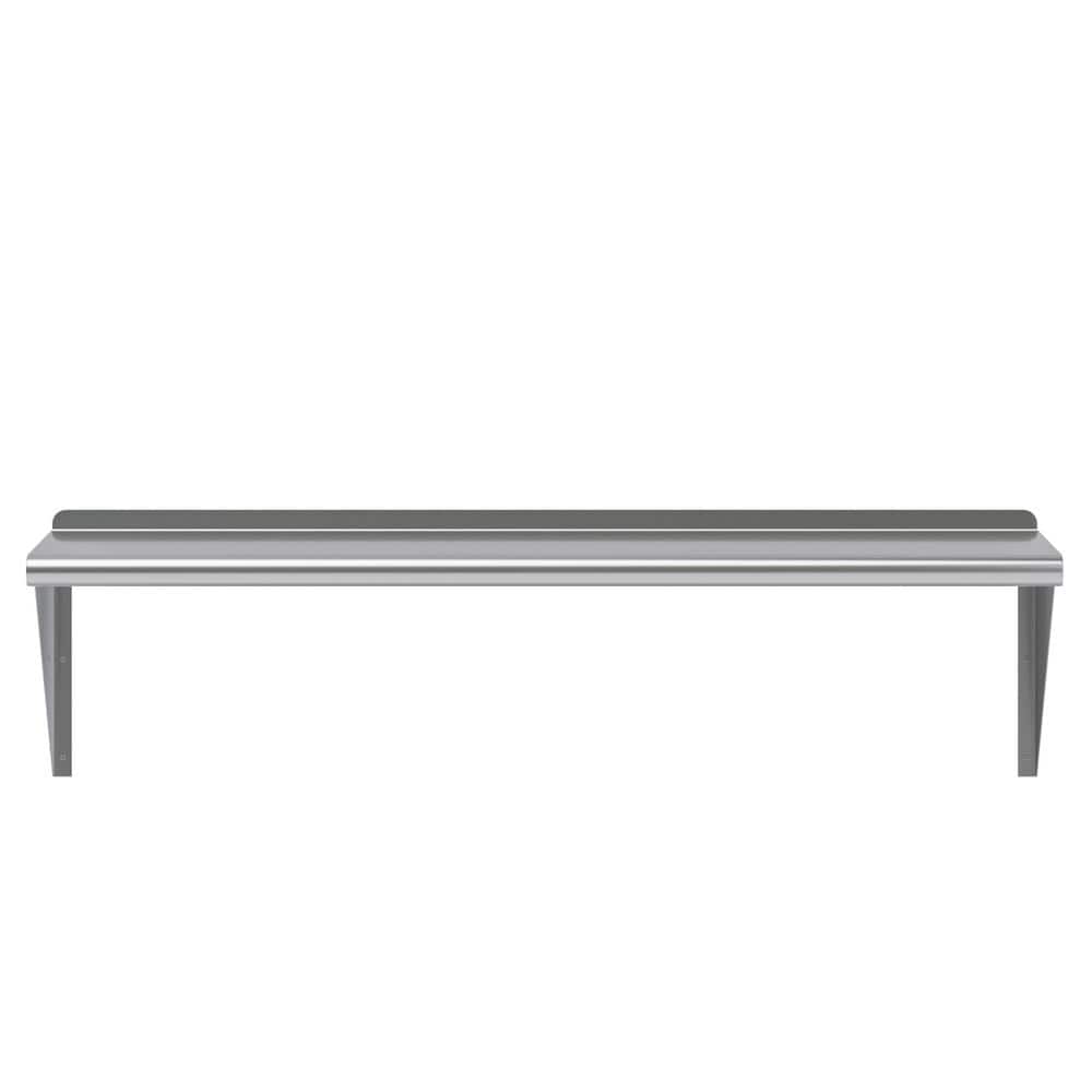 48" Stainless Steel Wall Shelf with Brackets