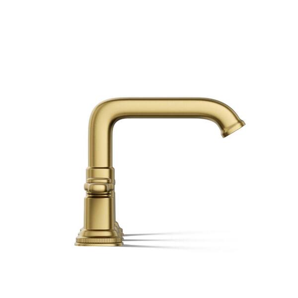 KOHLER Numista 8 in. Widespread Double Handle Bathroom Faucet in Vibrant Brushed Moderne Brass