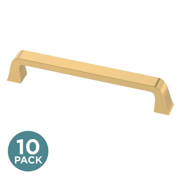 10-Pack Classic Bell 5-1/16 in. (128 mm) Classic Modern Gold Cabinet Drawer Pulls