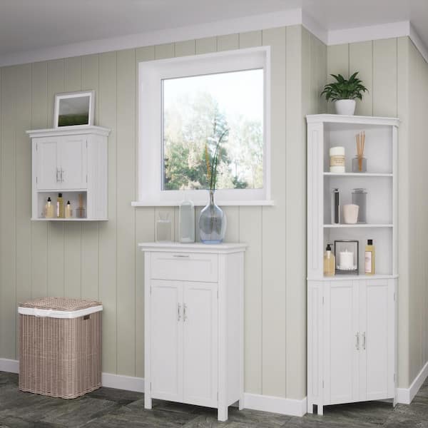 RiverRidge Home Monroe Two-Door Tall Cabinet - White