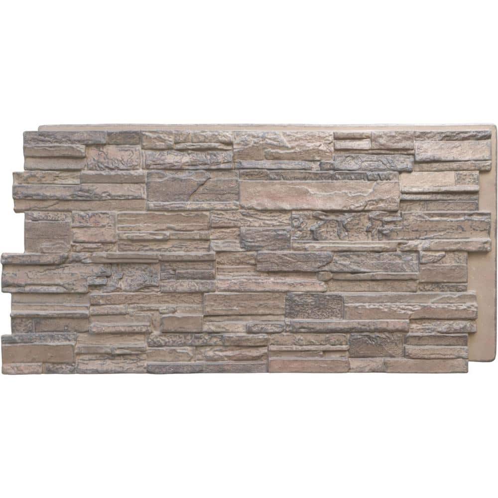 Ekena Millwork Cascade 48 5/8 in. x 1 1/4 in. Polermo Stacked Stone ...