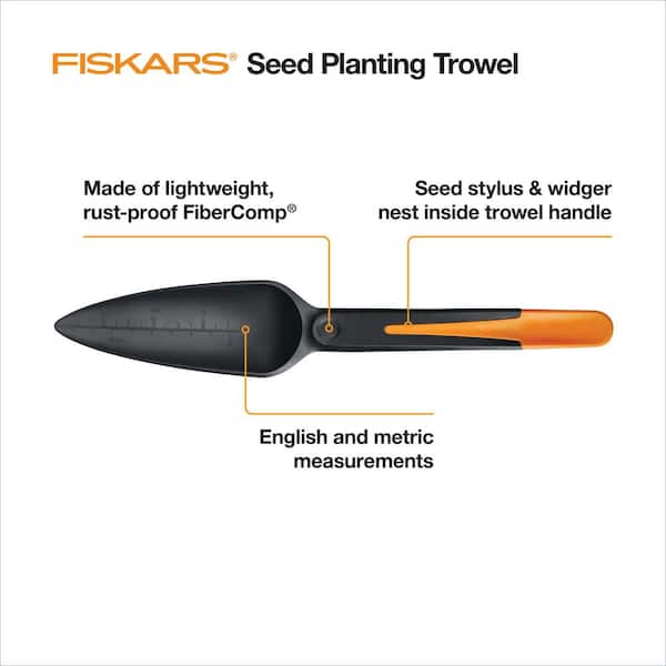 3-Piece Garden Tool Set with Seeding Planting Trowel, Weed Puller, and Garden Snips