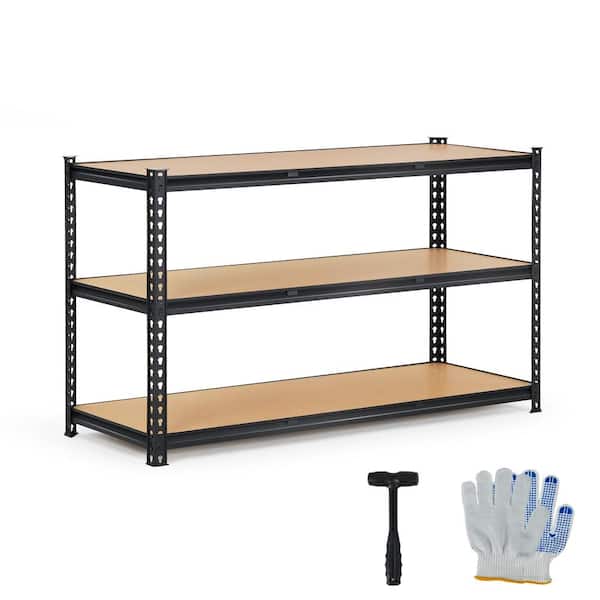 Heavy Dut Adjustable Metal Storage Shelving Carbon Steel Freestanding Rack, for Garage, Pantry, 120x45x91.2cm