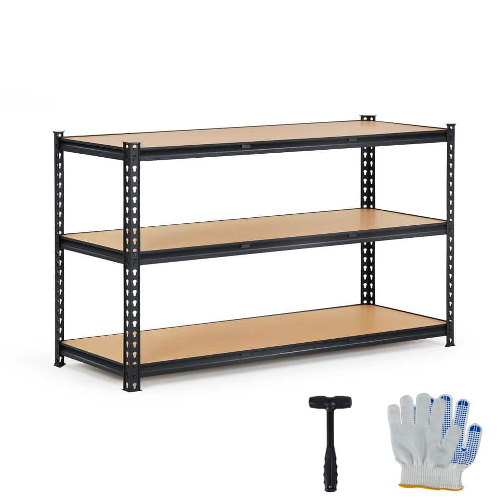 Heavy Dut Adjustable Metal Storage Shelving Carbon Steel Freestanding Rack, for Garage, Pantry, 150x45x91.2cm price history on PriceWatchPro