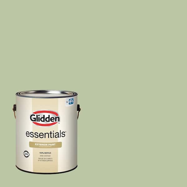 Glidden Essentials 1 gal. PPG1121-4 Quaking Grass Satin Exterior Paint