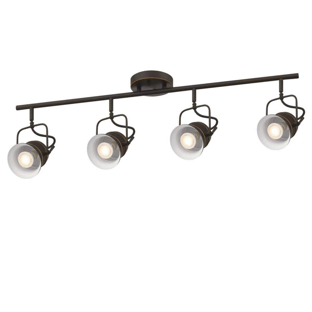 Boswell Oil Rubbed Bronze 4-Light Industrial Track Light
