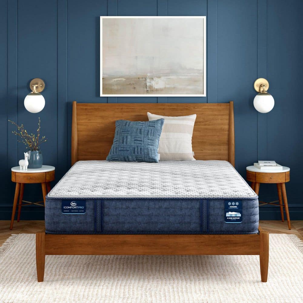 Queen Size Extra Firm Latex Foam Mattress with Cool-Touch Fabric
