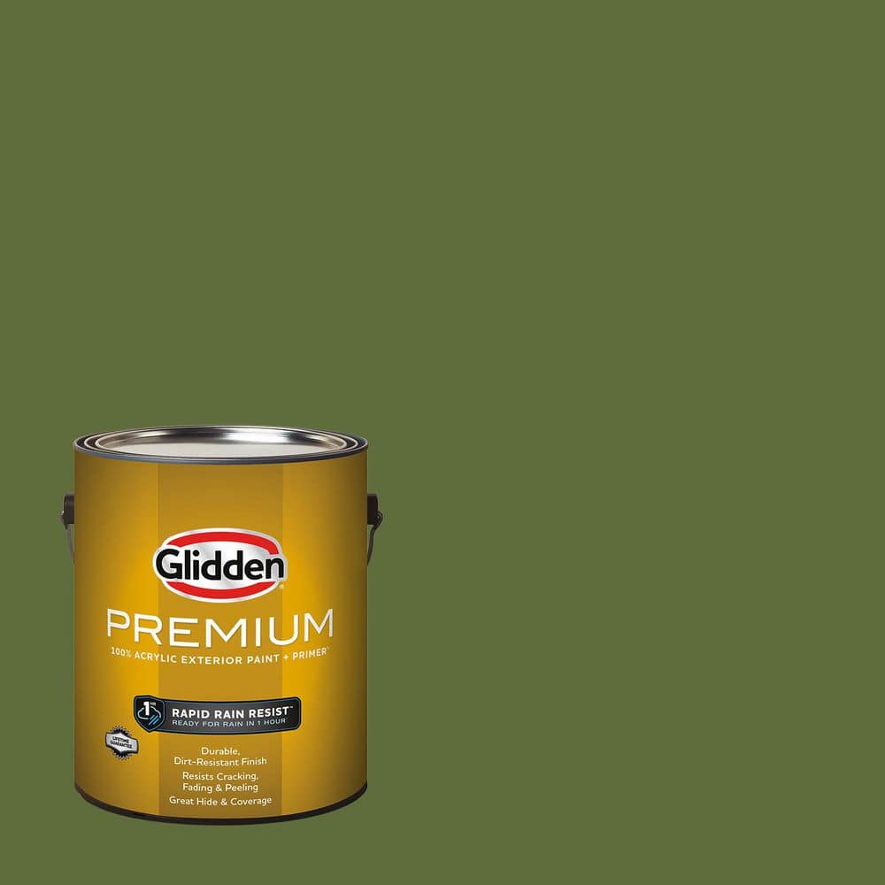 Glidden Premium 1 gal. PPG1121-7 Globe Artichoke Flat Exterior