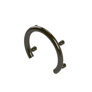 13 in. Concealed Screw Grab Bar Accent Ring, Designer Grab Bar, ADA Compliant (Up to 500 lb.) in Oil Rubbed Bronze