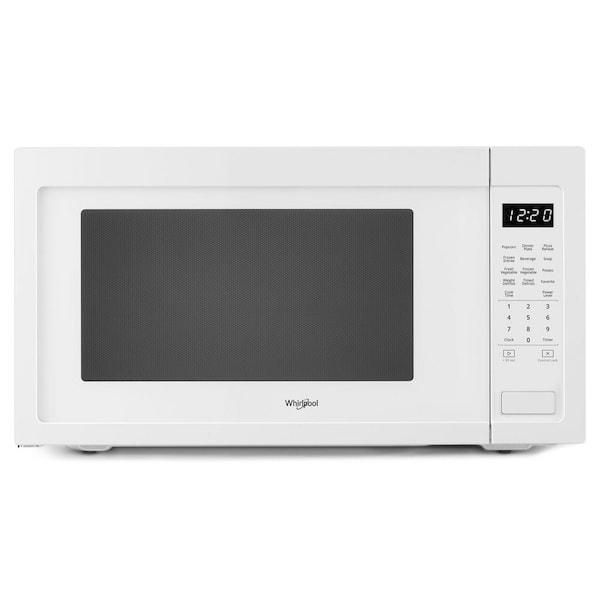 Whirlpool 2.2 cu. ft. Countertop Microwave in White with 1,200