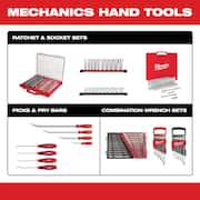 3/8 in. Drive SAE Ratchet and Socket Mechanics Tool Set and SHOCKWAVE Driver Bit Set with PACKOUT Cases (128-Piece)