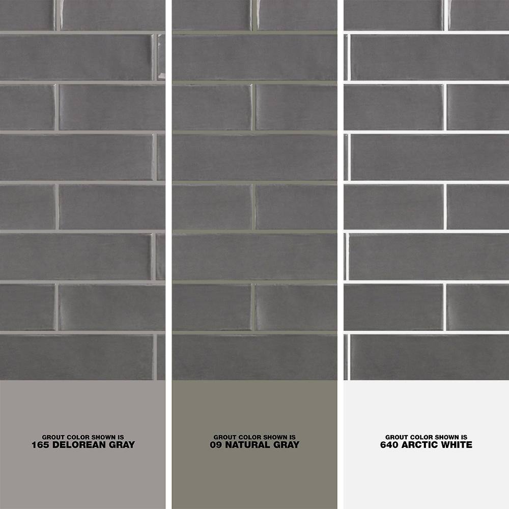 Bolton 3'' x 12'' Polished Gray Ceramic Subway Tile