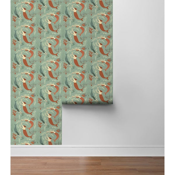 Muses Pool Vinyl Peel and Stick Wallpaper Roll (Covers 30.75 sq. ft.)