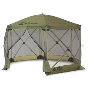 Escape Portable 4-Person Camping Outdoor Gazebo Canopy Shelter Tent, Green