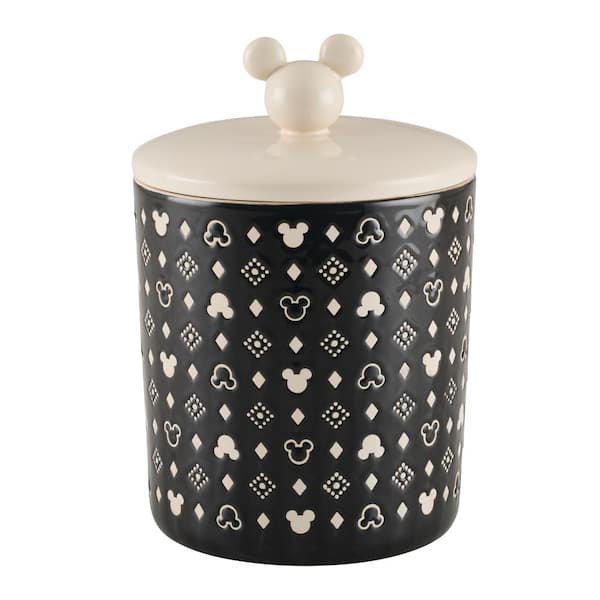 Unbranded Monochrome Stoneware Extra Large Canister with Lid
