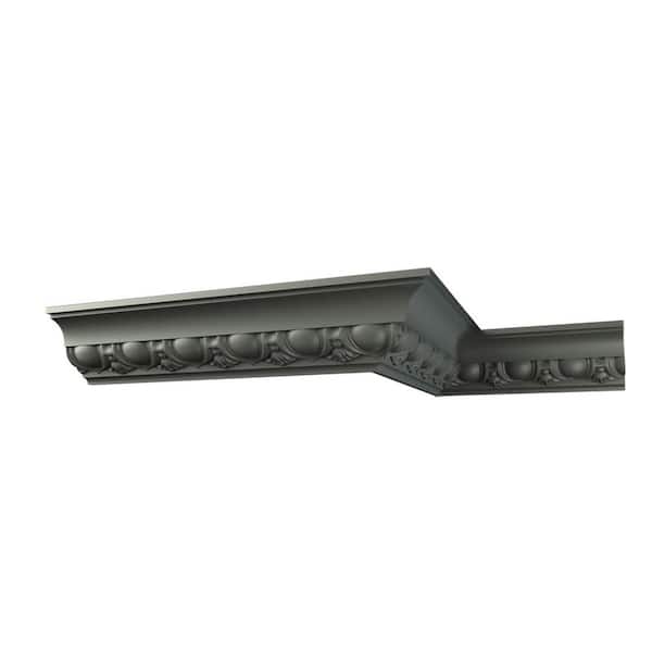 Ekena Millwork Abraham 3.125 in. D x 3.125 in. W x 12 in. L Polyurethane Crown Moulding Sample