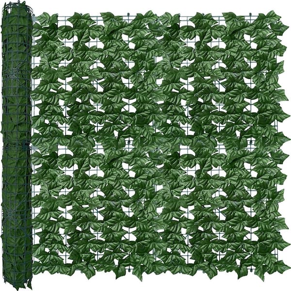 40 in. x 100 in. Green Artificial Ivy Privacy Fence Wall Screen for Indoor Outdoor Green Wall Decor