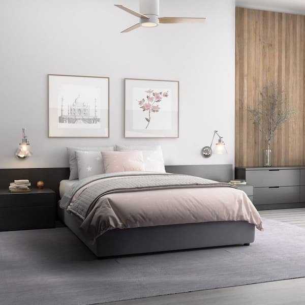 Hinton Collection 1-Light Brushed Nickel Clear Seeded Glass Swing Arm Adjustable Coastal Farmhouse Wall Light Sconce