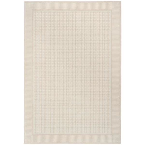 Nordic Ivory 6 ft. x 9 ft. Geometric Contemporary Area Rug