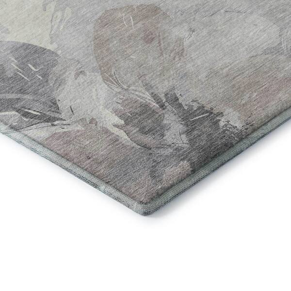Mayfield Premium Machine Washable Abstract AMF1554 Taupe 10 ft. x 14 ft. Area Rug