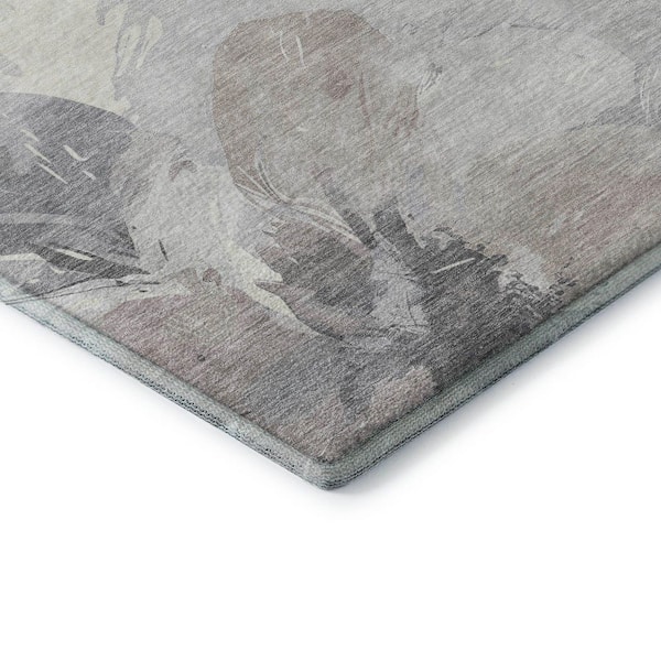 Mayfield Premium Machine Washable Abstract AMF1554 Taupe 2 ft. x 3 ft. Area Rug