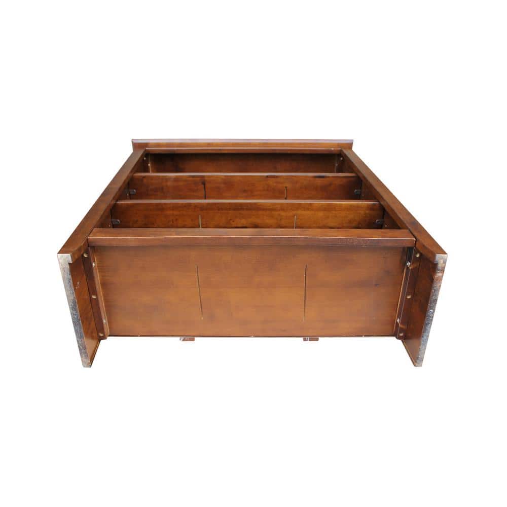Espresso Medium Wood Adjustable Coastal Bookcase