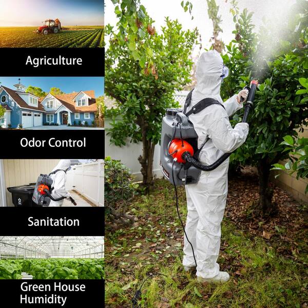Details about / 110V Electric Backpack Disinfectant Fogger Sanitizer Sprayer Weed Pest Control