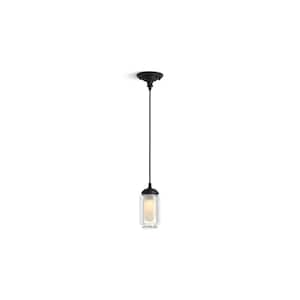 Artifacts 1-Light Matte Black Shaded Pendant Light