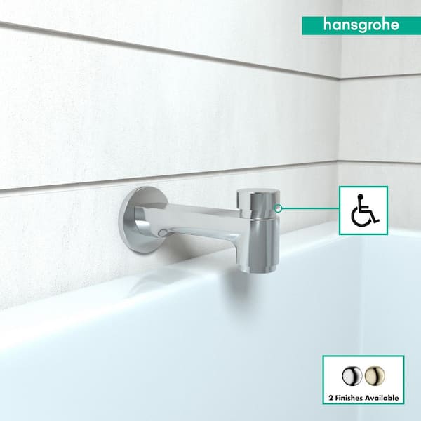 Hansgrohe Chrome Bathtub Spout with Diverter Hansgrohe Chrome Bathtub Spout with Diverter