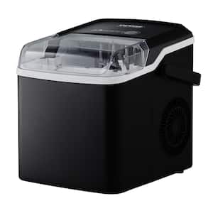 Countertop Ice Maker 26 lb. / 24H Self-Cleaning Portable Ice Maker Ice Machine with 2 Sizes Bullet Ice, Black